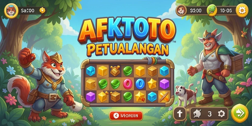 Tampilan gameplay AFKTOTO yang penuh warna dan menarik.