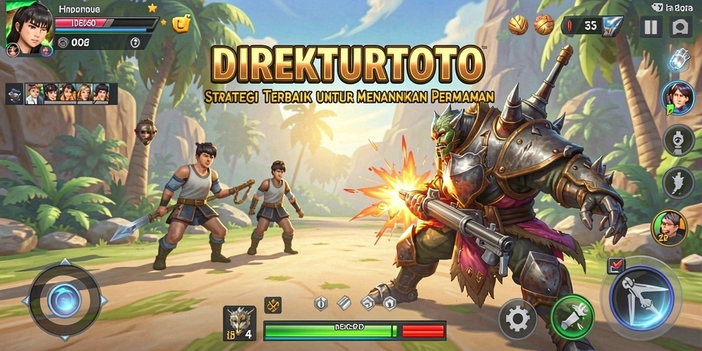 Tangkapan layar dari gameplay yang mendebarkan di DIREKTURTOTO.