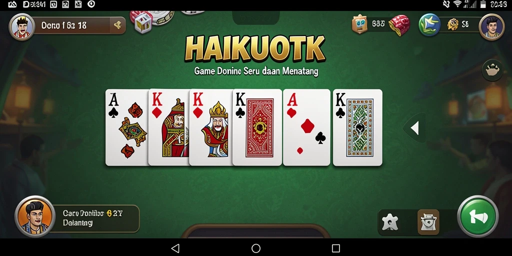 Tampilan permainan domino yang menarik di HAIKUOTK.