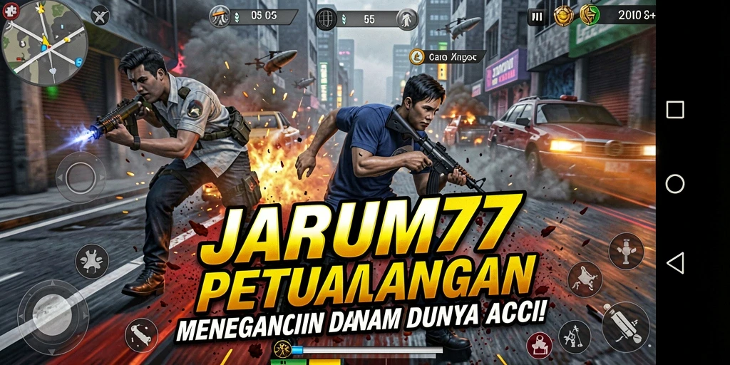 Tampilan gameplay JARUM77 dengan aksi seru dan grafis menawan.