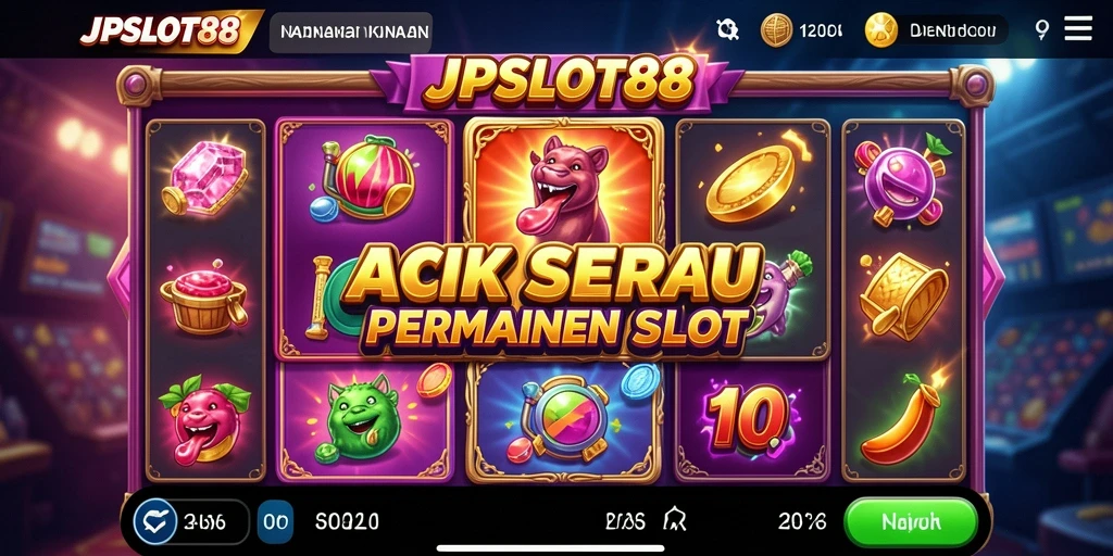 Tampilan menarik dari gameplay slot mendebarkan di JPSLOT88.