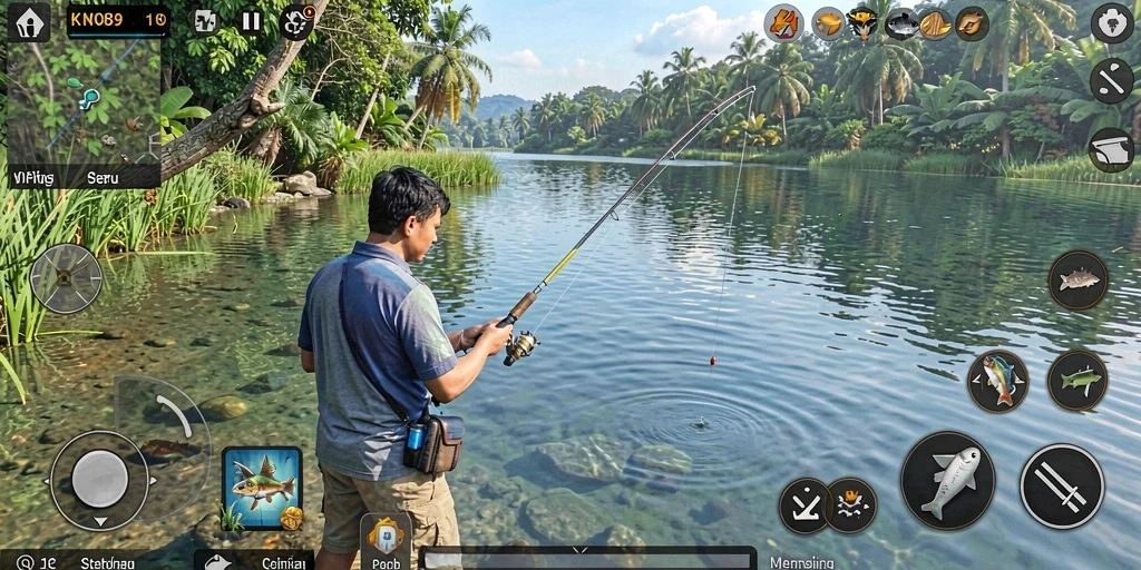 Tangkapan ikan yang menakjubkan dalam KNO89, penuh warna dan seru.