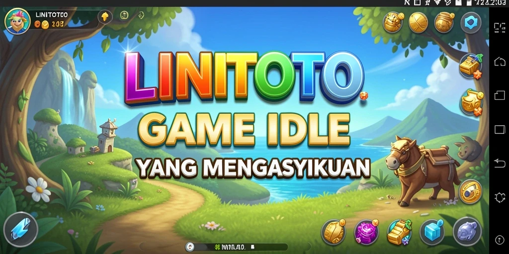 Screenshot gameplay LINITOTO menampilkan kemajuan yang mengesankan.