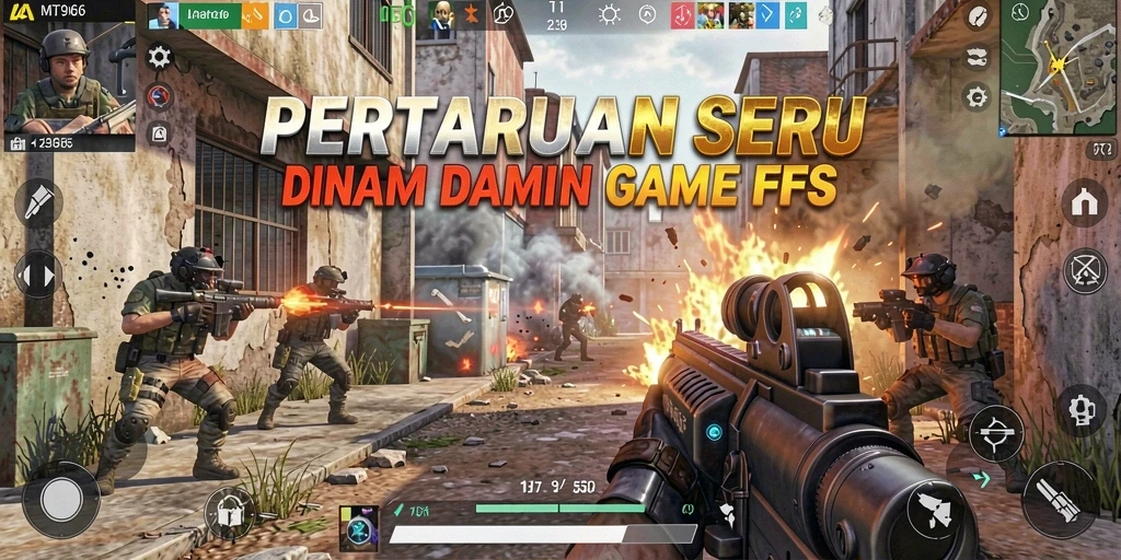 Gameplay seru dan intens dari MT966 yang menampilkan aksi tembak-menembak.
