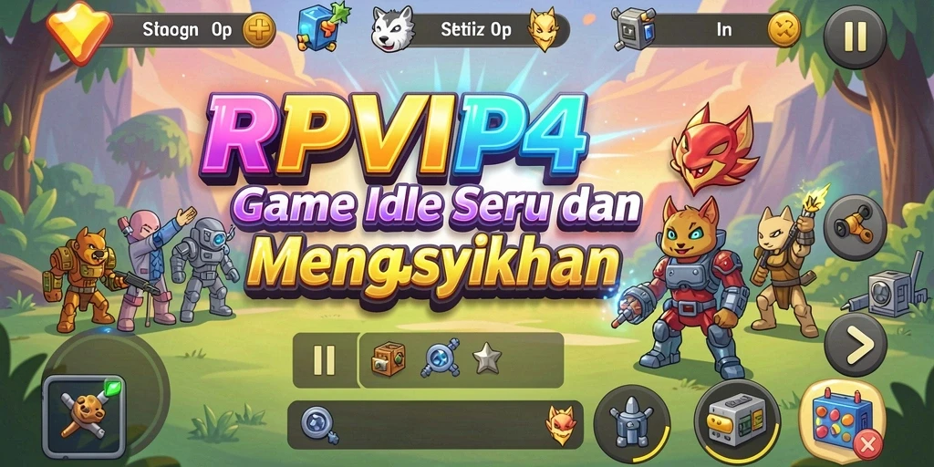 Screenshot menampilkan aktivitas gameplay menarik di RPVIP4.