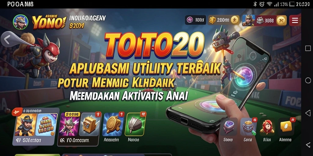 Tampilan utama TOTO20 dengan fitur-fitur Utility yang memudahkan.
