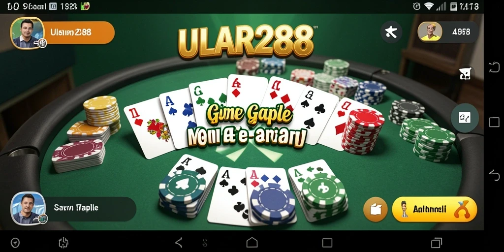 Tampilan gameplay Gaple yang seru dan mengasyikkan.
