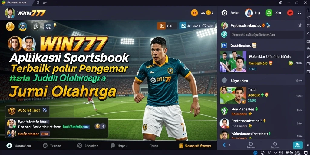 Tampilan gameplay taruhan olahraga yang mendebarkan di WIN777.