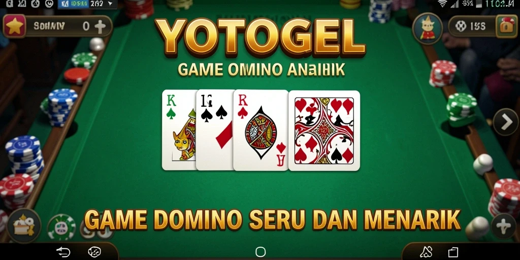 Gameplay YOTOGEL yang menampilkan serunya permainan Domino.